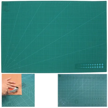 Dvipusis savaime užsiveriantis pjaustymo kilimėlis A1, 60x90 cm, žalias