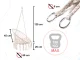 Pakabinamas krėslas LUARO Stork\'s Nest su pagalvėle, 80cm, Ecru