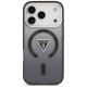 Guess IML Gradient Triangle Logo MagSafe dėklas telefonui iPhone 17 Pro, juodas