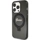 Guess Ring Stand Script Glitter MagSafe dėklas iPhone 15 Pro Max, juodas