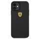 Ferrari iPhone 12 mini dėklas On Track Real Carbon, juodas