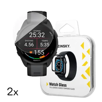 Wozinsky Full Glue apsauginis stiklas Garmin Forerunner 165, 2 vnt.