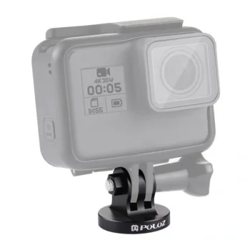 PULUZ tvirtinimo adapteris veiksmo kameroms su 1/4" sriegiu, juodas
