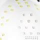 Glow S1 Dual LED UV nagų lempa 168W, rožinio aukso