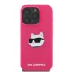 Karl Lagerfeld dėklas iPhone 16 Pro Max telefonui, fuksijų spalva