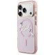 Karl Lagerfeld dėklas skirtas iPhone 17 Pro Max MagSafe, Rožinis