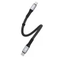 Dudao L10C USB-C į USB-C laidas PD 100W 5A 0.23m, juodas