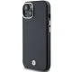 BMW Signature Wrapped Metal MagSafe dėklas iPhone 13 / 14 / 15, juodas