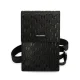 Karl Lagerfeld Monogram Plate rankinė telefonui KLWBSAMSMK, juoda