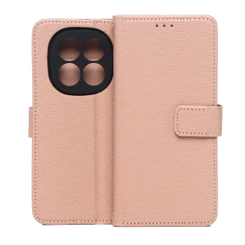 Atverčiamas dėklas Smart Triangle skirtas Xiaomi Redmi Note 15 5G, rožinis