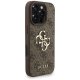 Guess 4G Strap 4G Classic Logo dėklas iPhone 16 Pro Max telefonui, rudas
