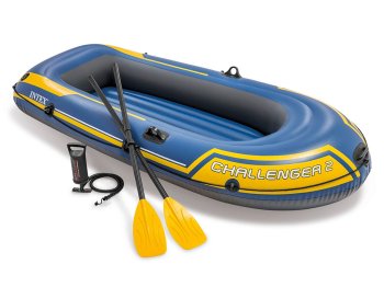Pripučiama valtis INTEX Challenger 2 Set, 236 x 114 x 41 cm