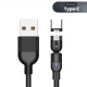 Magnetinis kampinis USB-A į USB-C laidas Maclean MCE475, 2 m, juodas