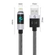 Orico LDA2L USB-A į Lightning laidas 12W su LED ekranu 0.5m, juodas ir sidabrinis