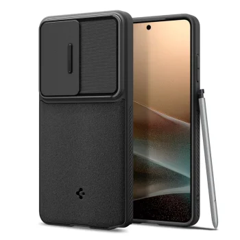 Dėklas Spigen Optik Armor skirtas Samsung Galaxy S26 Ultra, juodas