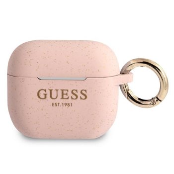 Guess AirPods 3 Cover Silicone Glitter Pink