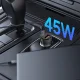 Automobilinis Įkroviklis Tech-Protect CC03 45W USB-A / USB-C - Juodas