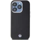 BMW Signature Wrapped Metal MagSafe dėklas telefonui iPhone 15 Pro, juodas