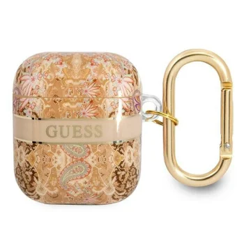 Guess Paisley Strap Collection AirPods Case Gold