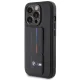 BMW Grip Stand Hot Stamp dėklas, skirtas iPhone 15 Pro Max 6.7\", juodas
