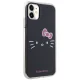 Hello Kitty iPhone 11 / XR dėklas IML Kitty Face, juodas