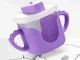 Baby Non-Spill Sippy Cup with Silicone Handles and Straw, 300ml