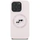 Karl Lagerfeld Silicone Double Heads MagSafe dėklas iPhone 16 Pro Max, rožinis