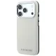 Karl Lagerfeld Grained Elongated Logo MagSafe dėklas iPhone 17 / 18 Pro Max, smėlio spalva