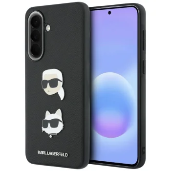 Karl Lagerfeld dėklas Karl & Choupette skirtas Samsung Galaxy A37 5G, juodas