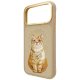 Nimmy Lucky Cat MagSafe dėklas iPhone 17 Pro telefonui, rudas