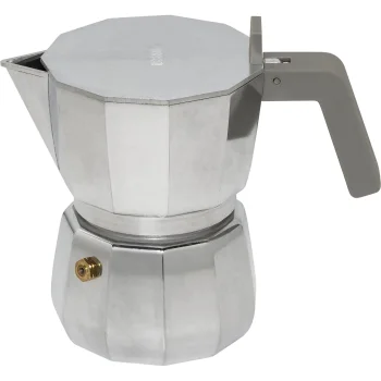 Alessi Moka DC06/3 Espresso Coffee Maker, 3 Cups, Silver