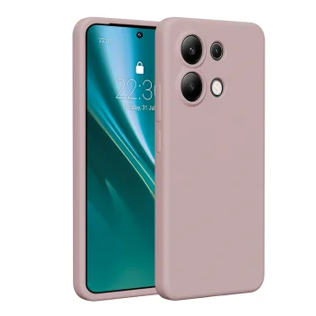 Etteri Silicone Case dėklas telefonui Xiaomi Redmi Note 13 4G, šviesiai rožinis