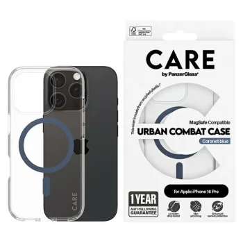 PanzerGlass iPhone 16 Pro Case CARE Flagship MagSafe, Blue