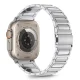 „Tech-Protect“ nerūdijančio plieno dirželis „Apple Watch“ 44/45/46/49 mm, sidabrinis