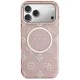 Guess IML Peony Dot MagSafe dėklas iPhone 17 Pro Max telefonui, rožinis
