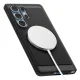 „Spigen Rugged Armor Mag“ dėklas, skirtas „Samsung Galaxy S25 Ultra“, juodas