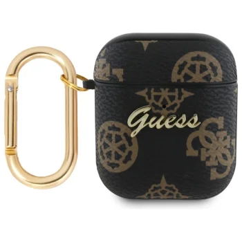Guess AirPods 1 / 2 Case PU New 4G Hook, Black