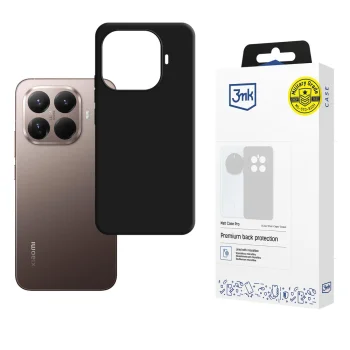 Telefono dėklas 3mk Matt Case Pro skirtas Xiaomi 15T Pro 5G, juodas