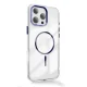 Dėklas TFO Clear Thin Mag skirtas iPhone 17 Air 6,6\", mėlynas