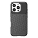 Dėklas iPhone 16 Pro Thunder Case, TPU, juodas
