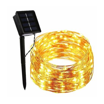Solar String Lights 22m 200 LED Forever Light SUNARI FLS-82 Copper Wire, Warm White