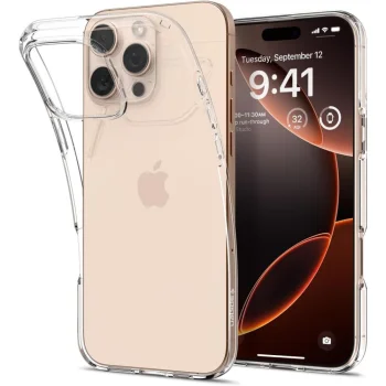 Apsauginis dėklas Spigen Liquid Crystal skirtas iPhone 16 Pro, skaidrus
