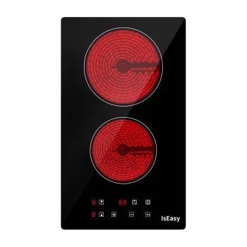 Įmontuojama elektrinė keraminė kaitlentė IsEasy T2V-01M, 2 kaitviečių, 3000 W