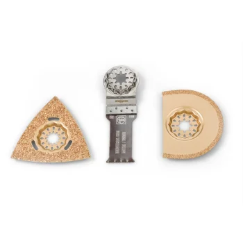 Priedų rinkinys plytelių darbams Fein Combo Starlock Tileworking, 3 dalių