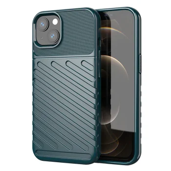 Thunder Case Flexible TPU Rugged Cover for iPhone 13 mini, Green