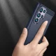 Hurtel Carbon silikoninis dėklas, skirtas Samsung Galaxy S23 Ultra, mėlynas