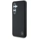 Mercedes Leather Horizontal Debossed Curves MagSafe Case for Samsung Galaxy S25 - Black