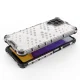 Dėklas Samsung Galaxy A22 4G, Honeycomb su TPU rėmeliu, skaidrus