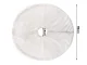 Christmas Tree Rug Mat, White Furry, Round, 90 cm