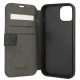 Guess 4G Stripe atverčiamasis dėklas iPhone 13 mini, pilkas